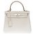 Hermès Sac HERMES Kelly 25 en Cuir Gris - 102532 - vue 3