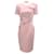 Roland Mouret Pink 2023 Short Sleeve Bow Wool Silk Midi Dress  ref.2071705