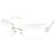 Chanel CC Logo Silber Klare Randlose Sonnenbrille 4068