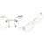 Chanel CC Logo Silber Klare Randlose Sonnenbrille 4068 - Ansicht 10