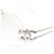 Chanel CC Logo Silber Klare Randlose Sonnenbrille 4068 - Ansicht 5