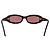 Gafas de sol acolchadas marrón rojo con logo CC dorado Chanel 5014 Castaño Roja - vista 3