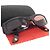 Gafas de sol acolchadas marrón rojo con logo CC dorado Chanel 5014 Castaño Roja - vista 9