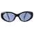 Gafas de sol ovaladas negras con logo CC dorado Chanel 05974 Negro - vista 2