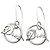 Orecchini in argento con logo circolare in corsivo Christian Dior