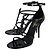 Sandali Cassandra Saint Laurent Neri - vista 3