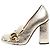 Gucci Talons à franges Gold Marmont - taille UK 2