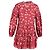Abito Mini Stampato Floreale Marigold Ulla Johnson in Cotone Rosso - vista 3