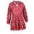 Abito Mini Stampato Floreale Marigold Ulla Johnson in Cotone Rosso - vista 4