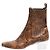 Soeur Botines Chelsea de python falso marrón - talla EU 38 (UK 5)