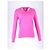 Bottega Veneta Strickpullover mit V-Ausschnitt aus rosa Wolle Pink - vista 4