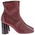 Céline Botines CELINE T.EU 37.5 Cuero Burdeos - vista 2