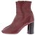 Céline Botines CELINE T.EU 37.5 Cuero Burdeos - vista 3