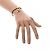 Bracciale Monogramma Louis Vuitton Vivienne Basket Marrone D'oro - vista 8
