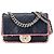 Chanel Blu Trapuntato in Agnello e Tweed con Rifinitura Elegante a Patta Blu navy