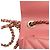Cartera de Cadena Trendy CC Chanel Mini Chevron de Cuir de Cordero Rosa - vista 10
