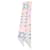 Hermès Pink Kelly En Perles Silk Twilly Scarf Cloth  ref.2072297