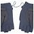 Hermès Muffole in cashmere senza dita Hermes Lionel Nero Blu - vista 2