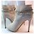 Botines de punta abierta Le Silla en cuero beige - vista 17