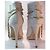 Botines de punta abierta Le Silla en cuero beige - vista 9
