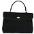 Borsa a mano BALLY in nylon nero e oro Auth 115889 D'oro - vista 13