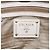 PRADA Borsa a mano in tela pelle beige bianco oro Auth am7707 D'oro - vista 10