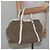 PRADA Borsa a mano in tela pelle beige bianco oro Auth am7707 D'oro - vista 21