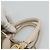 PRADA Borsa a mano in tela pelle beige bianco oro Auth am7707 D'oro - vista 8