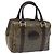 Céline CELINE C Borsa a Mano Sulky PVC Marrone Scuro Oro Auth 114689 D'oro