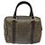 Céline CELINE C Borsa a Mano Sulky PVC Marrone Scuro Oro Auth 114689 D'oro - vista 2