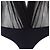 Semi-transparenter Body von Saint Laurent Schwarz - Ansicht 4