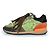 Sneaker in pizzo e suede Rockrunner di Valentino Garavani Verde Arancione - vista 2