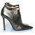Botas de tobillo de cuero metálico Bottega Veneta - vista 5