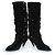 Botas arrugadas de ante rockstud Valentino Garavani Negro - vista 6
