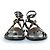Sandali incrociati Monogram Louis Vuitton Marrone Nero - vista 3