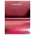 Pochette Chanel in pelle rosso scuro Bordò  - vista 12