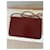 Pochette Chanel in pelle rosso scuro Bordò  - vista 6