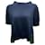 Sacai Navy / Green Floral Print Knit Pullover Navy blue Cotton  ref.2073974