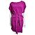 Joseph Vestido de seda con cinturón en magenta Rosa