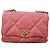Chanel 19 Borsa Flap in agnello rosa