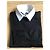 Chanel Pull avec col chemise amovible Noir - vue 5