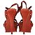 Sandali Tribute di Saint Laurent in suede bordeaux Rosso Bordò - vista 5