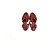 Sandali Tribute di Saint Laurent in suede bordeaux Rosso Bordò - vista 9