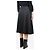 Eric Bompard Black denim pleated midi skirt - size S - view 3