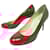 CHRISTIAN LOUBOUTIN DOLLY PUMP 85 3221279 36.5 PATENT LEATHER SHOES Red  ref.2075140
