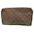 Trousse Toilette 28 Louis Vuitton Marrom Lona  ref.2075381