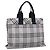 Borsa a mano Burberry Nova Check Blue Label in nylon viola argento autentica hs1699 Porpora