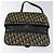 Christian Dior Trotter Canvas Shoulder Bag Navy Gold Auth 115041 Golden Navy blue - view 10
