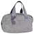 PRADA Borsa Boston Nylon Viola Argento Auth 115876 Porpora