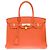 Hermès Sac HERMES Birkin 30 en Cuir Orange - 102538 - vue 3